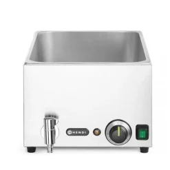 Hendi Set: Bain-marie met afvoerkraan + 3x GN 1/3 en deksel New