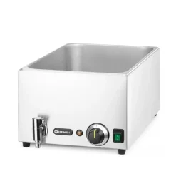 Hendi Set: Bain-marie met afvoerkraan + 3x GN 1/3 en deksel New
