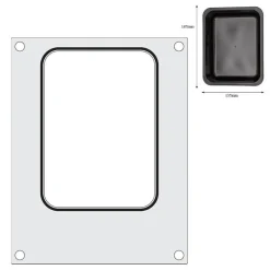 Hendi Traysealer matrix container 187x137 mm Sale