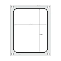 Hendi Traysealer matrix container 227x178 mm Online