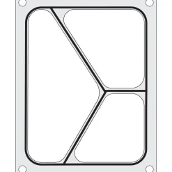 Hendi Traysealer matrix Driedelige container 227x178 mm Online