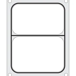Hendi Traysealer matrix Twee-delige container 227x178 mm Clearance