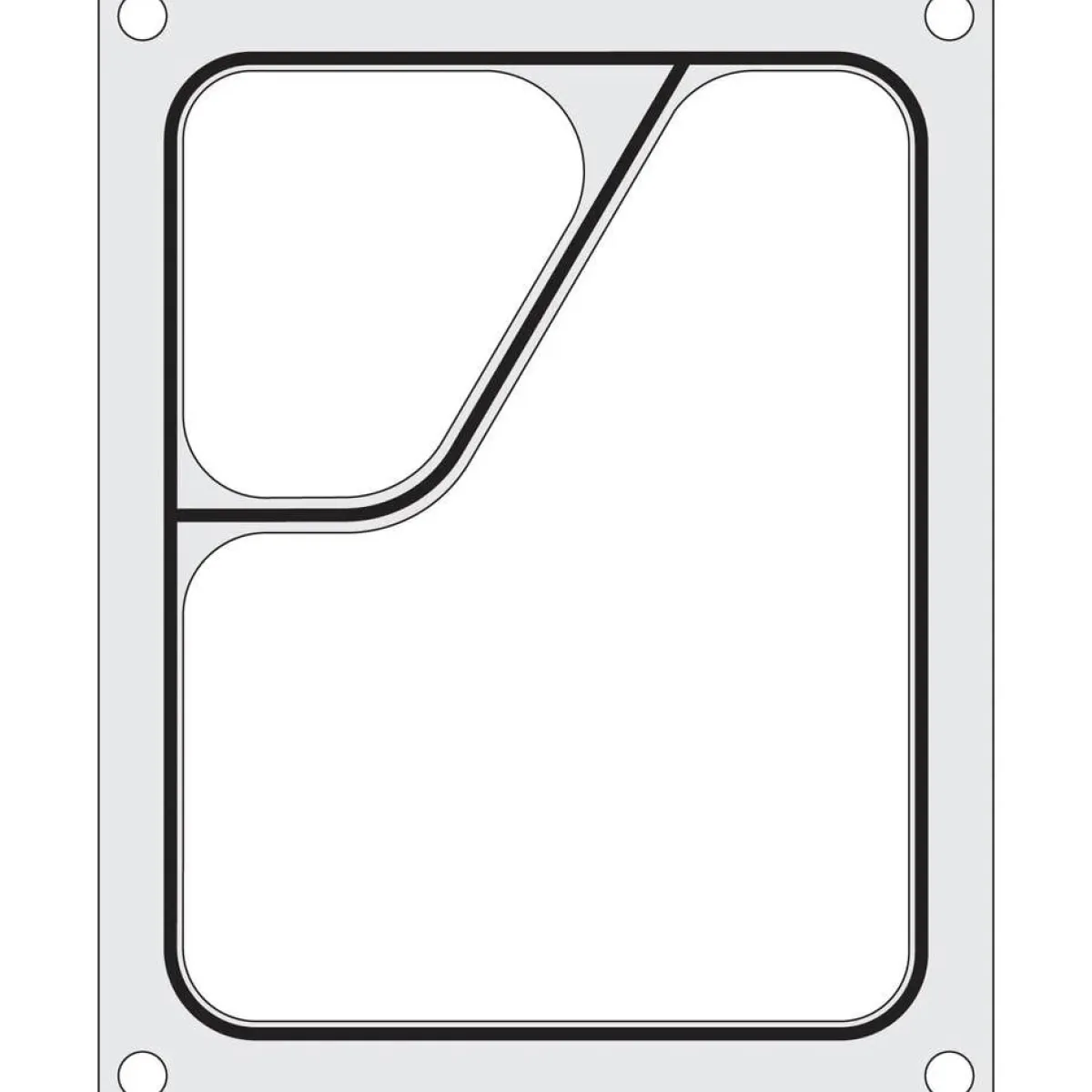 Hendi Traysealer matrix Tweedelige colt container 227x178 mm Discount