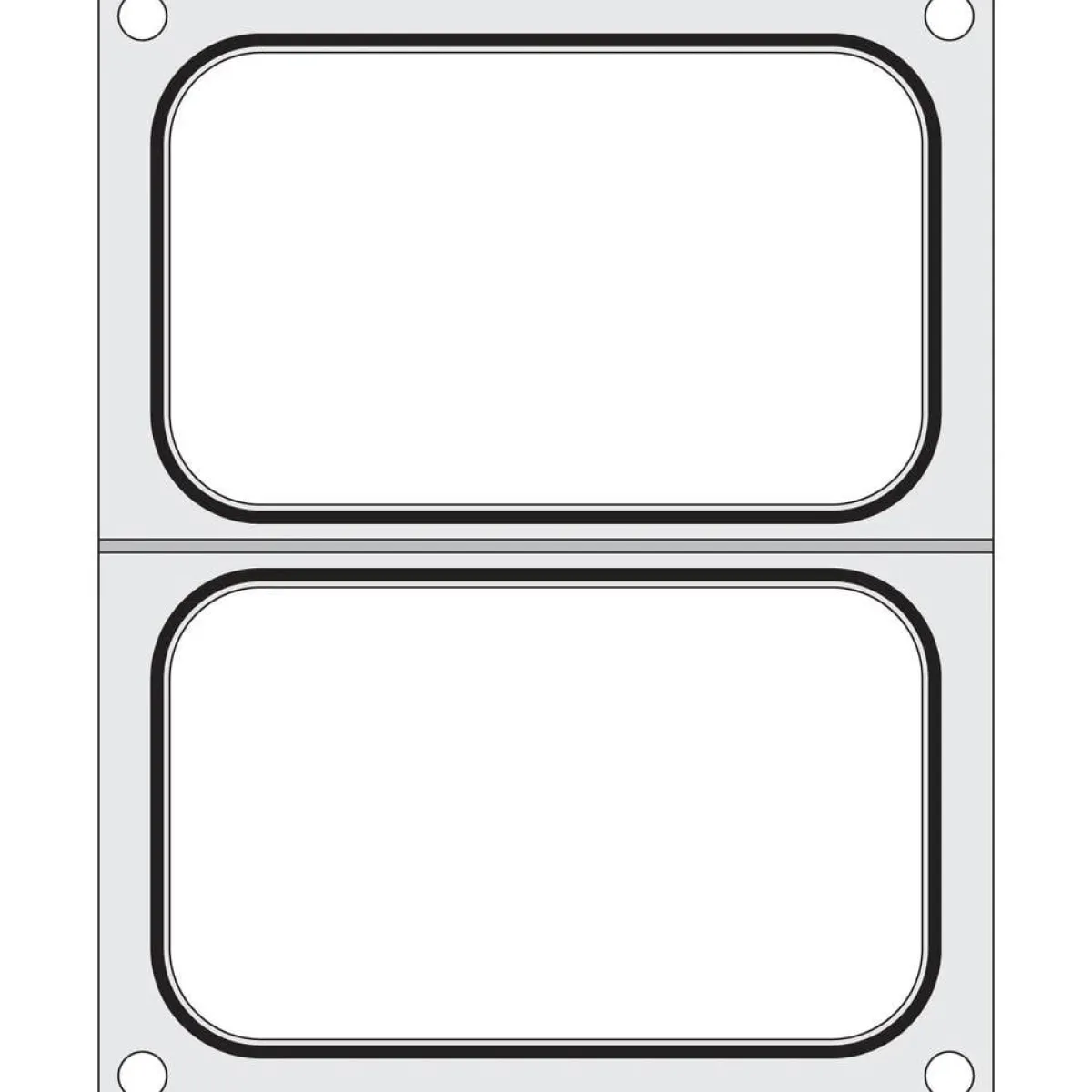 Hendi Traysealer matrix 2x container 178x113 mm Clearance