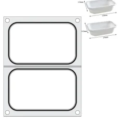 Hendi Traysealer matrix 2x container 178x113 mm Clearance