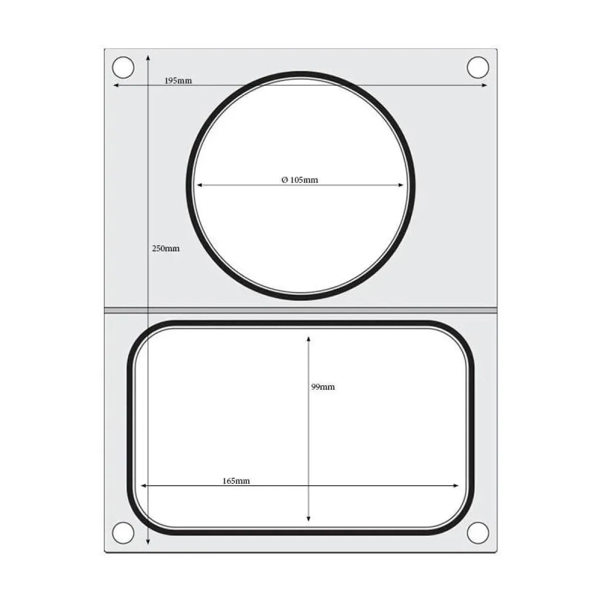 Hendi Traysealer matrix 1x ø115 mm) Clearance