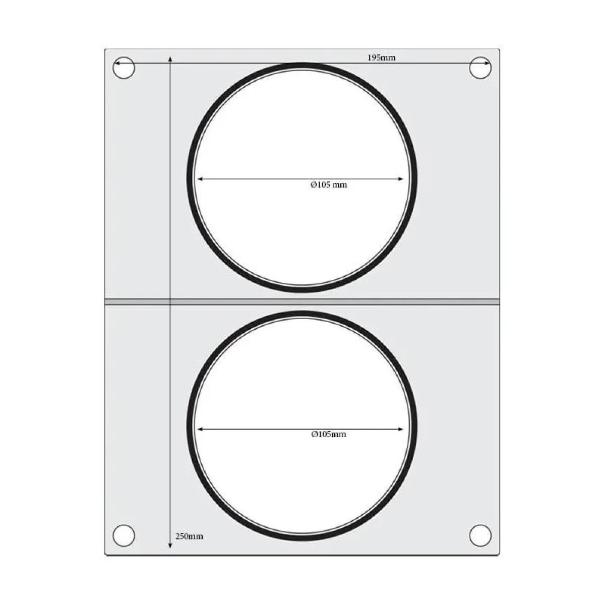 Hendi Traysealer matrix 2x soepcontainer ø115 mm