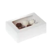 House of Marie HoM Cupcake Doosje 12 MINI Wit (incl tray met venster) 100st Best