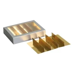 Overig Interieur Chocoladeletterdoos 5-vaks Goud 48 stuks Clearance