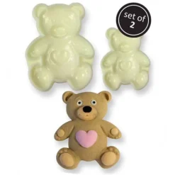 JEM Pop it uitsteker/mal Teddy (teddy beer) set/2 New