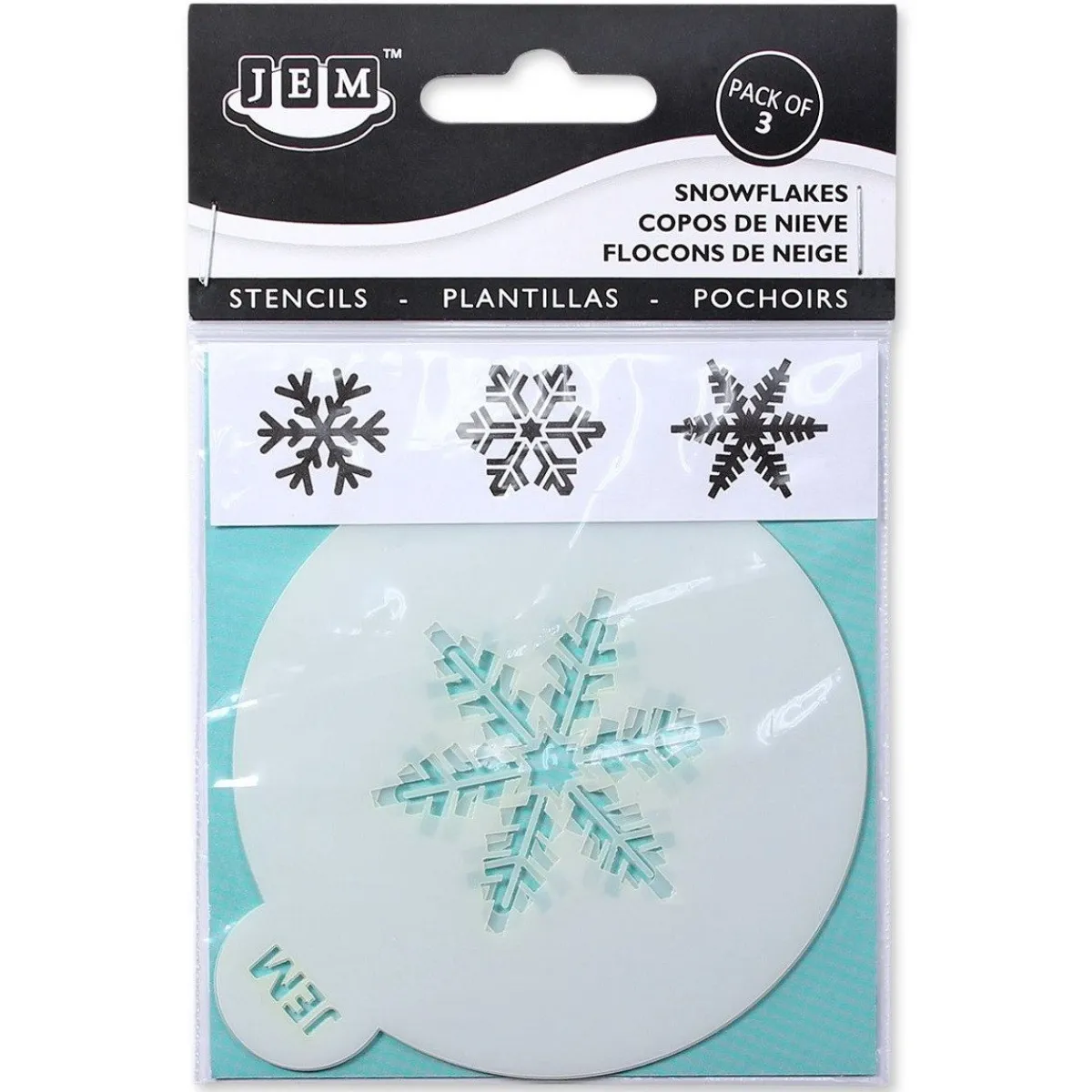 JEM Sjabloon Sneeuwvlokken Set/3 New