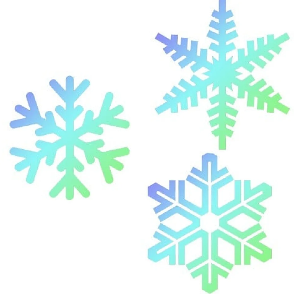 JEM Sjabloon Sneeuwvlokken Set/3 New