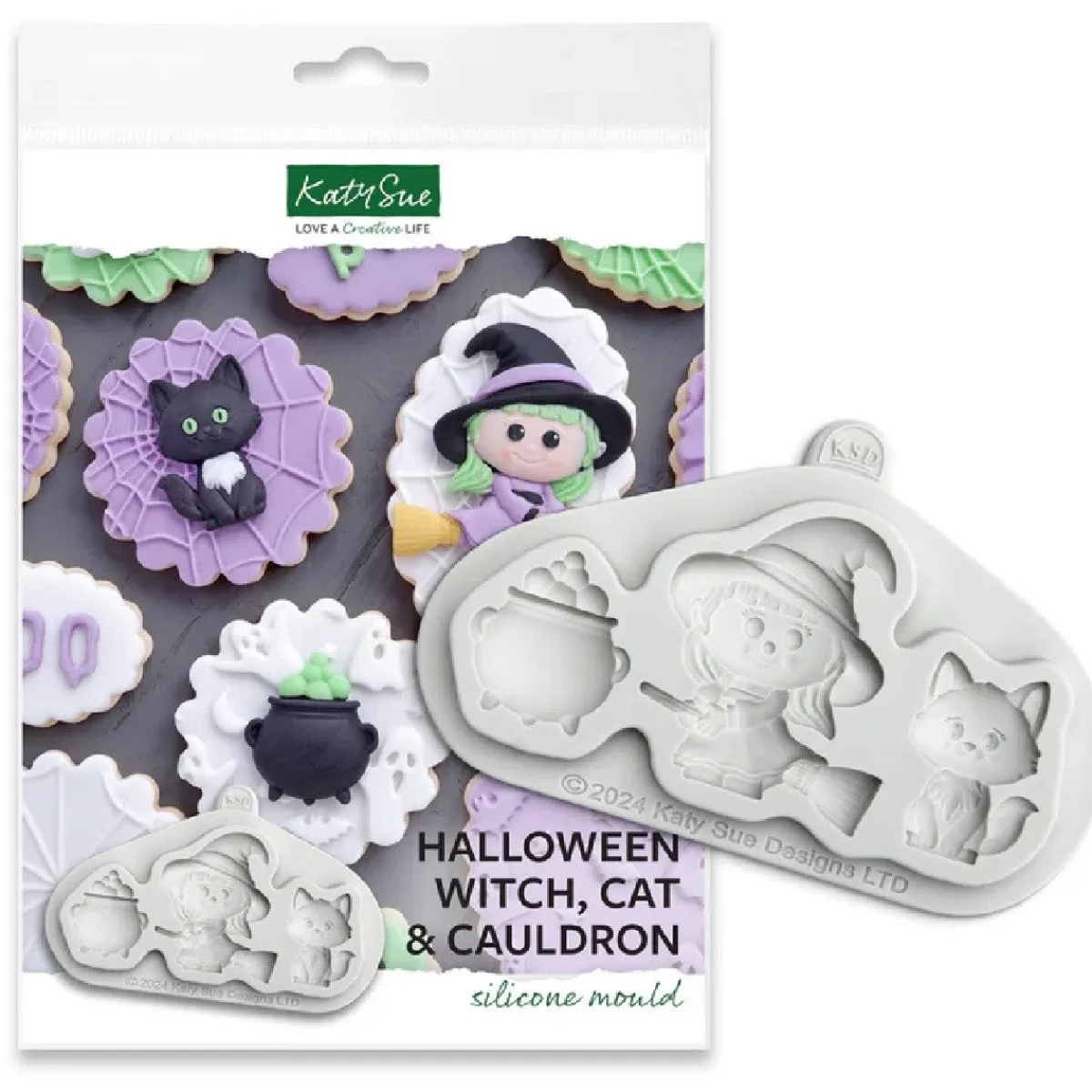 Katy Sue Mold Halloween Heks, Kat en Ketel Outlet
