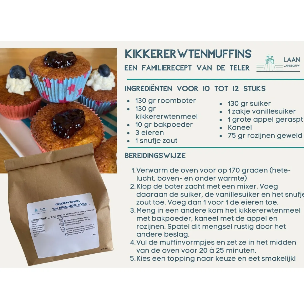 Overig Kikkererwtenmeel Nederlands 1kg