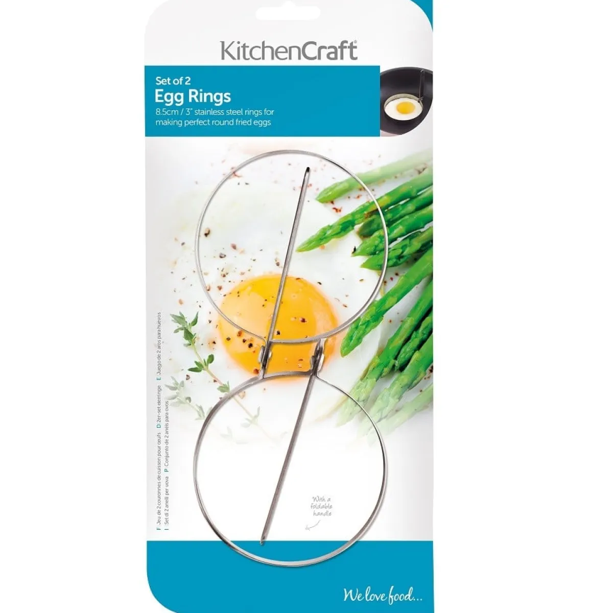Kitchen Craft Eier Bakringen RVS Set/2 Clearance
