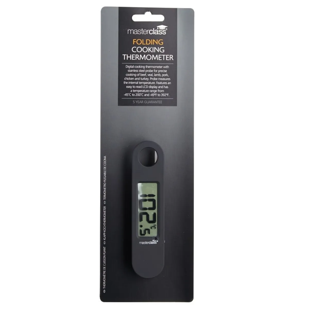 Kitchen Craft Thermometer Digitaal Inklapbaar -45 tot +200°C