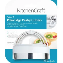 Kitchen Craft Uitsteker Rond Set/3 RVS New