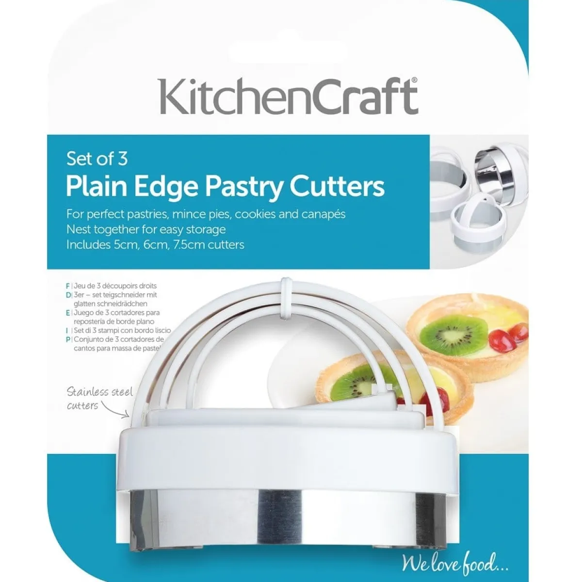 Kitchen Craft Uitsteker Rond Set/3 RVS New