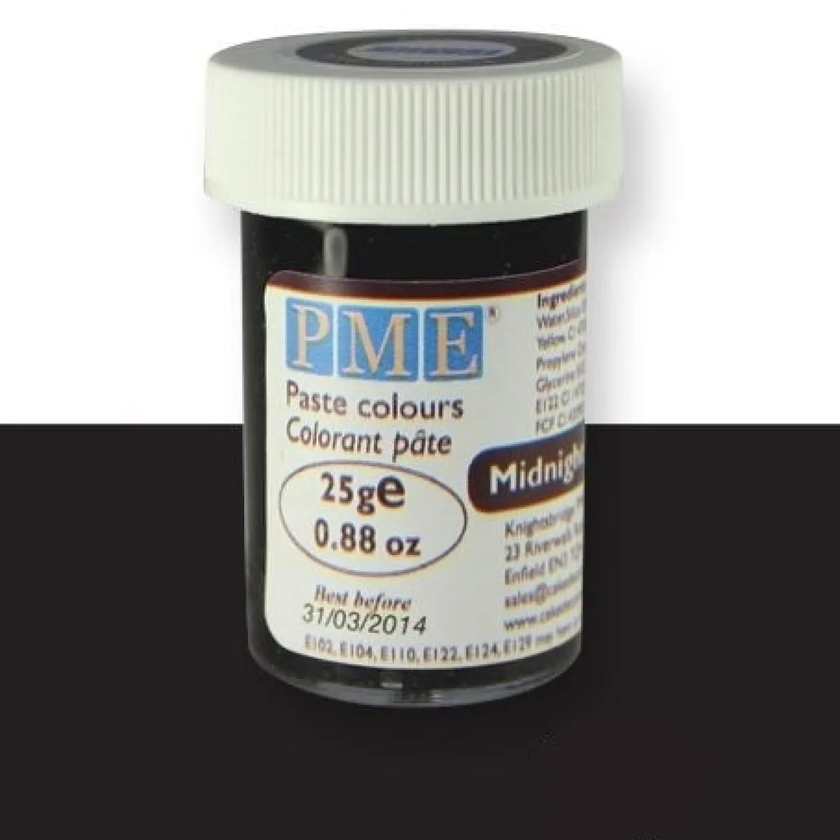 PME Kleurstof gel Midnight Black 25 gram