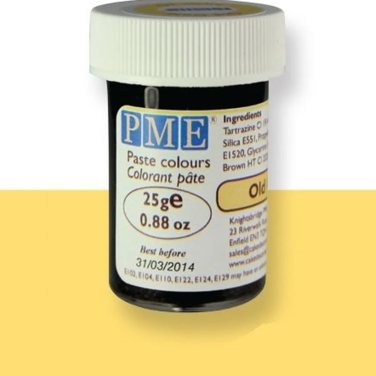 PME Kleurstof gel Old Gold 25 gram Hot