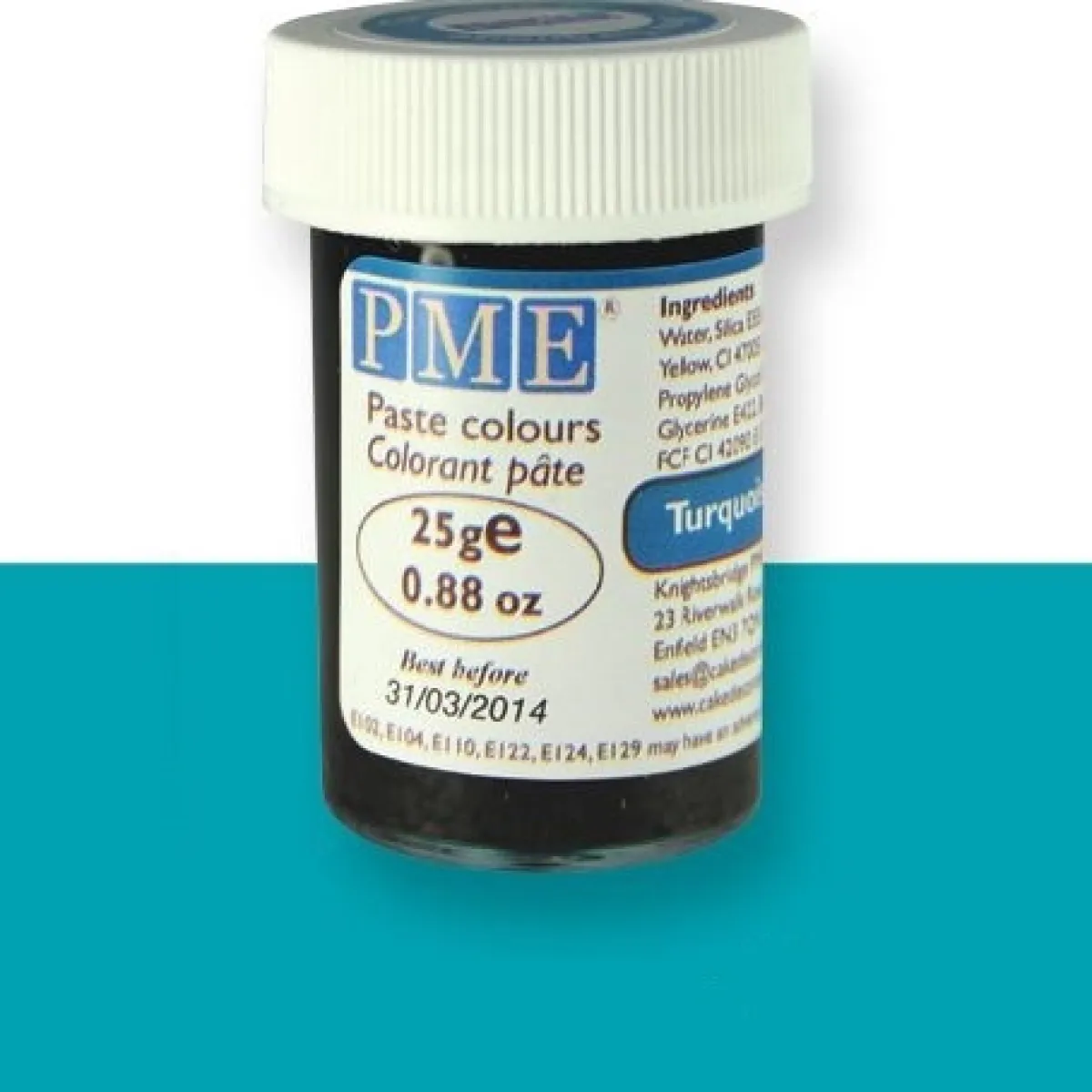 PME Kleurstof gel Turquoise Blue 25 gram Sale