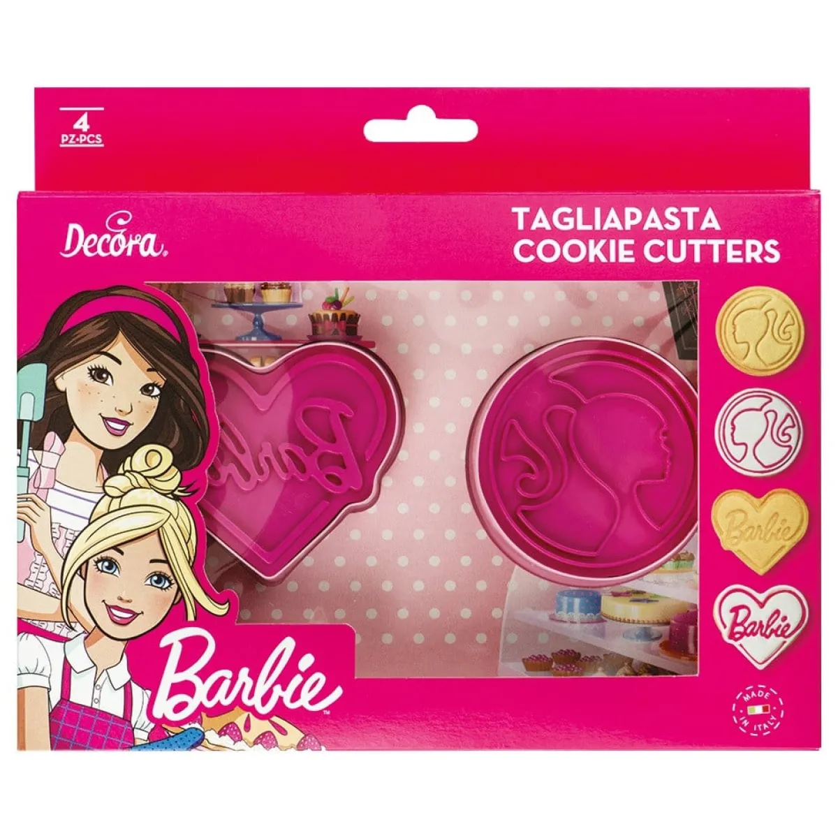 Decora Koekjes Uitsteker Barbie 2-delig New