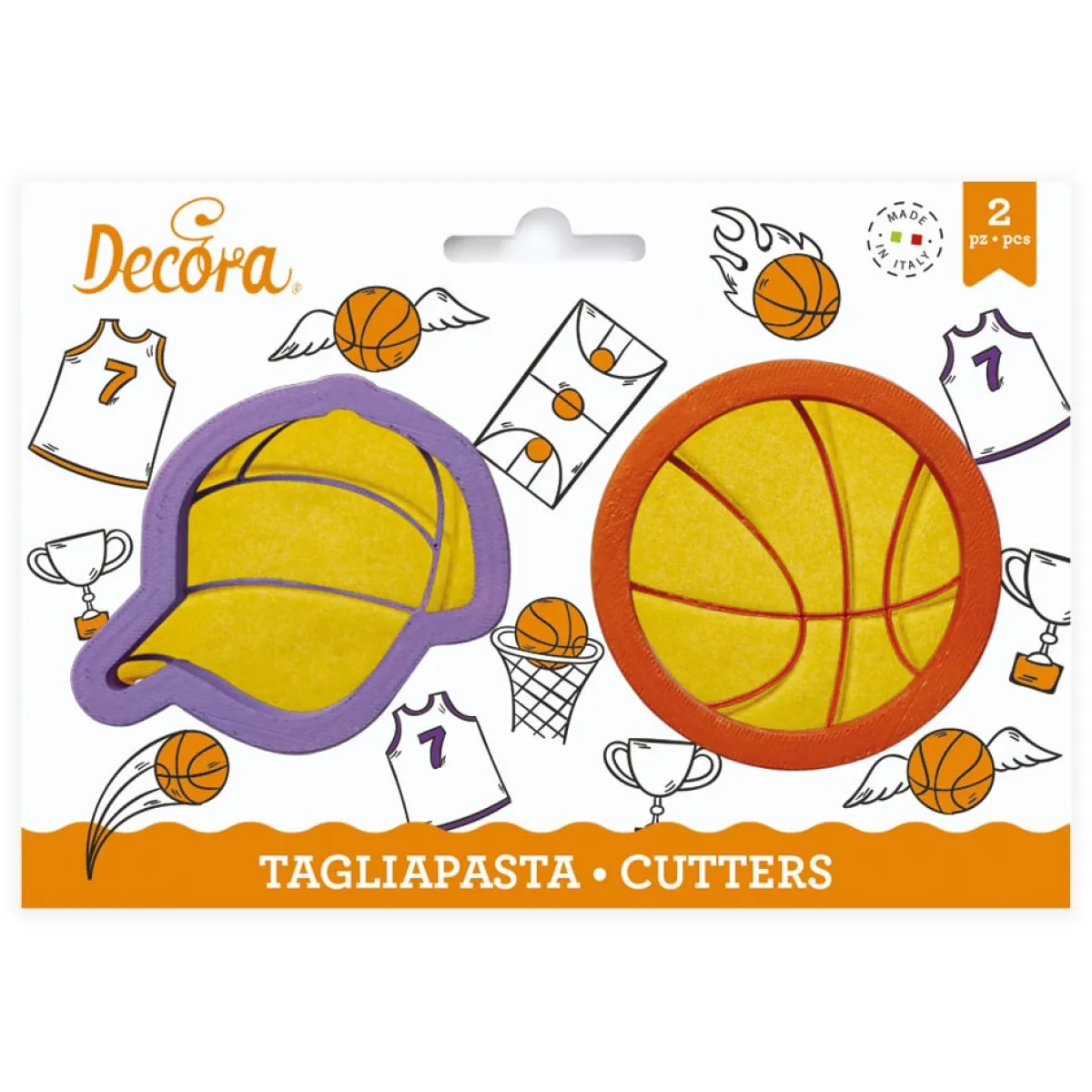 Decora Koekjes Uitsteker Basketbal en Pet Best