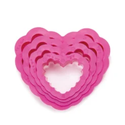 Decora Koekjes Uitsteker Hart Gekarteld Set/4 Hot