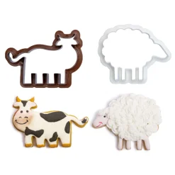 Decora Koekjes Uitstekers Boerderijdieren Set/4** New