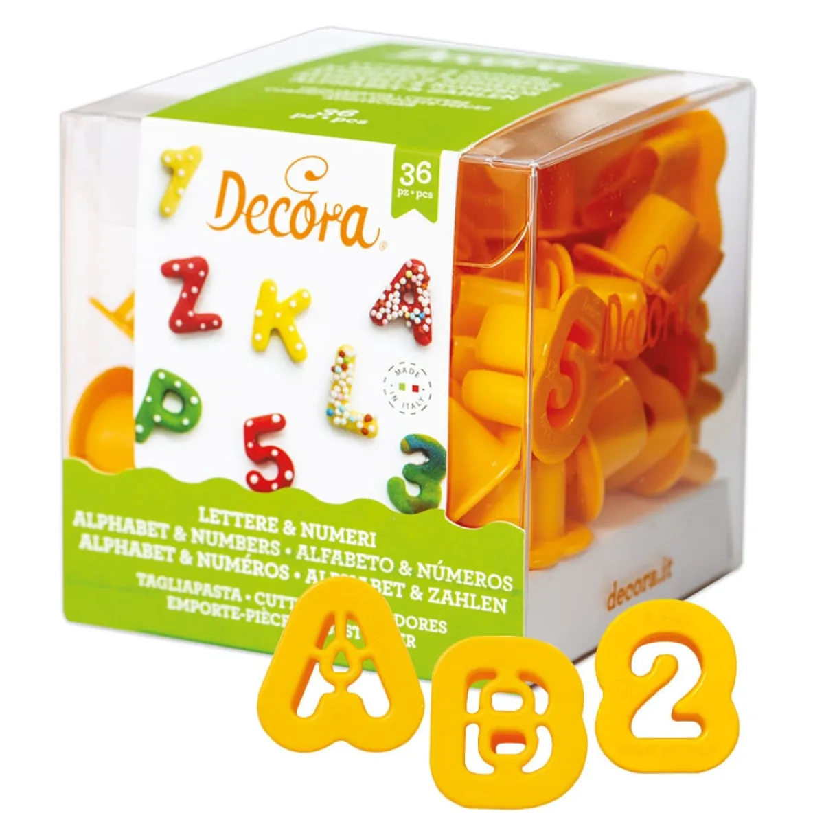 Decora Koekjes Uitstekers Cijfers en Alfabet Set/36 New
