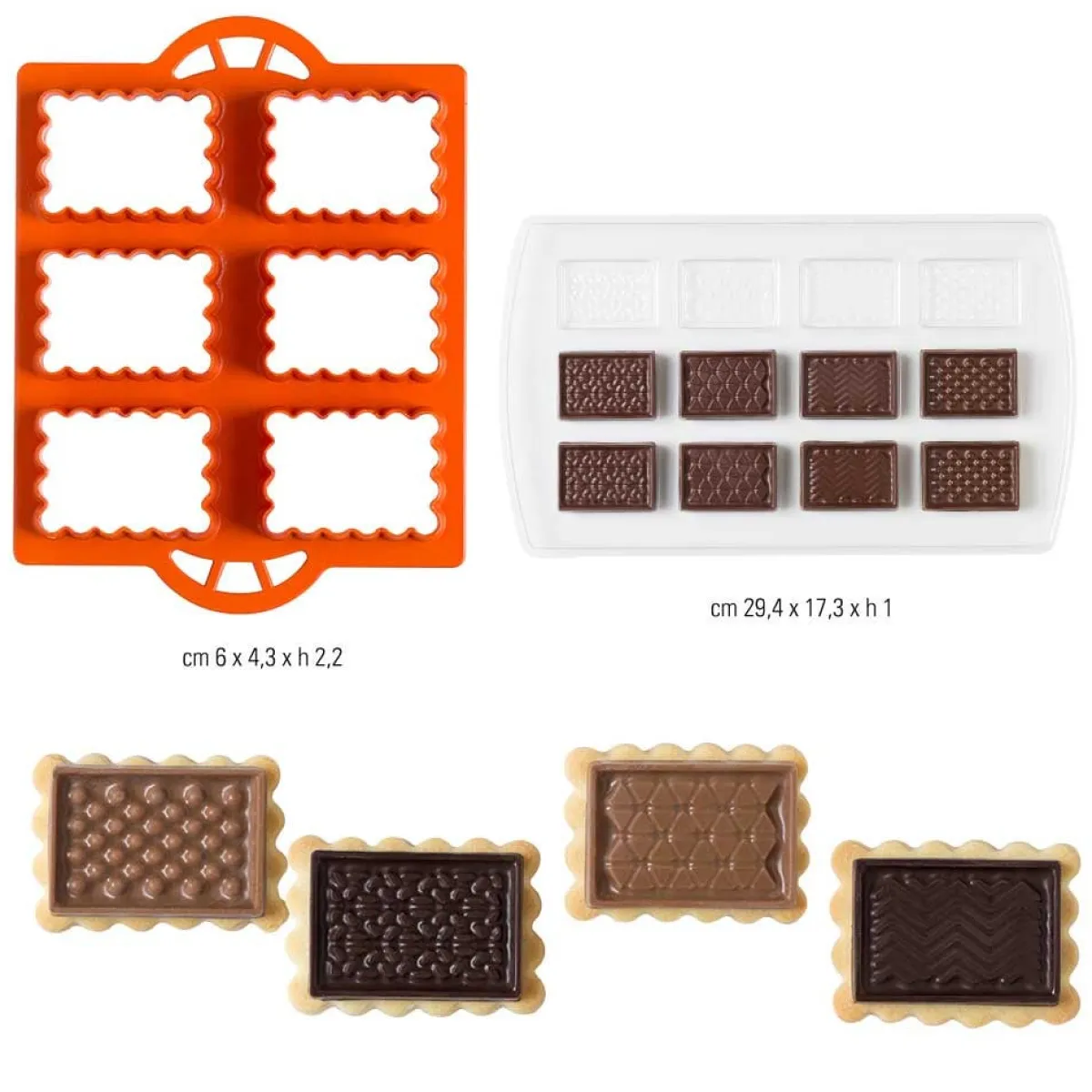 Decora Koekjes Uitsteker Set Chocolade Biscuits 2-delig Sale