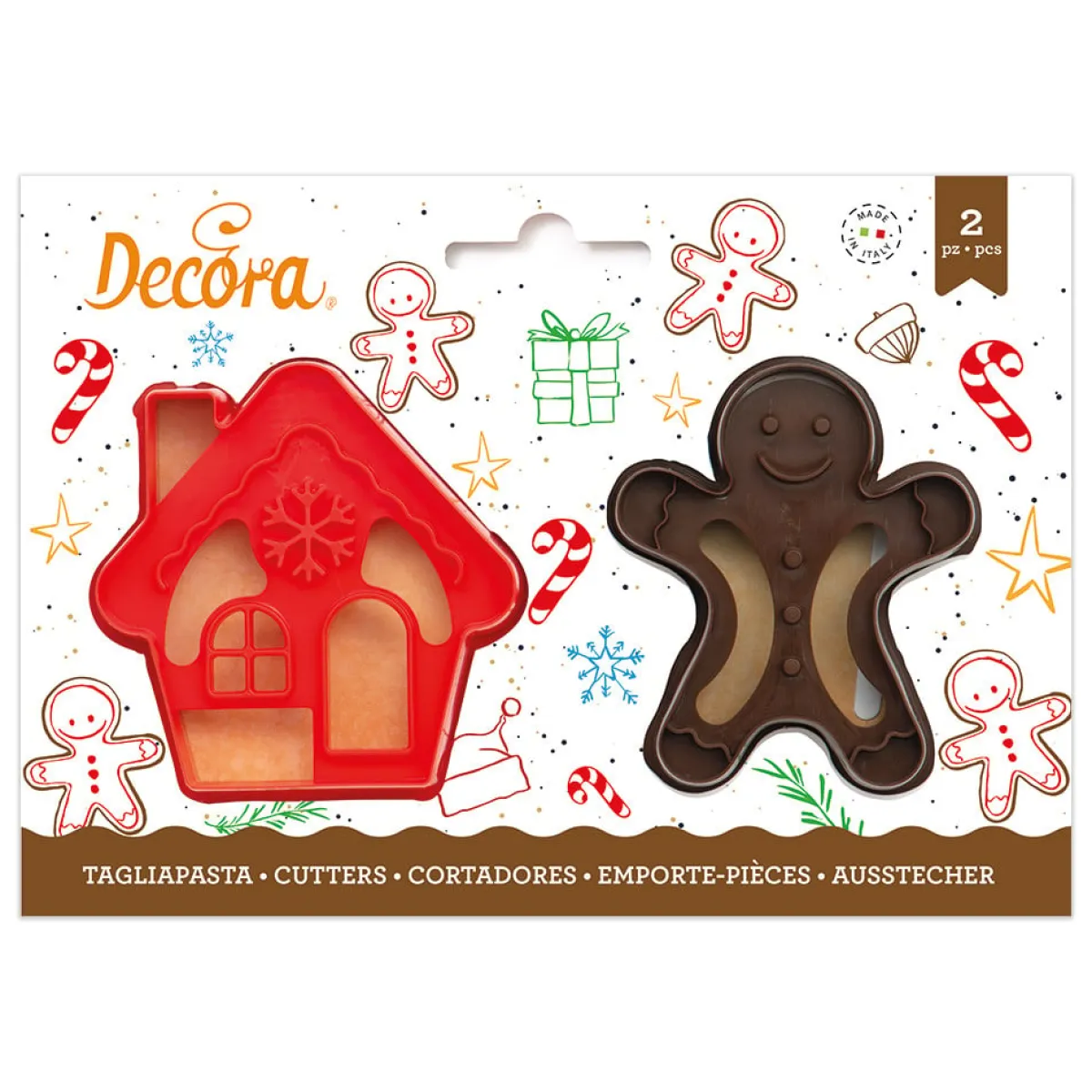 Decora Koekjes Uitstekerset Gingerbread & Huisje
