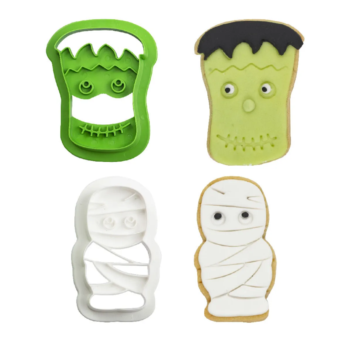 Decora Koekjes Uitsteker Set Halloween Monsters 2-delig New
