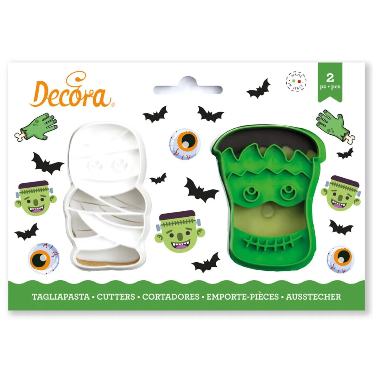 Decora Koekjes Uitsteker Set Halloween Monsters 2-delig New