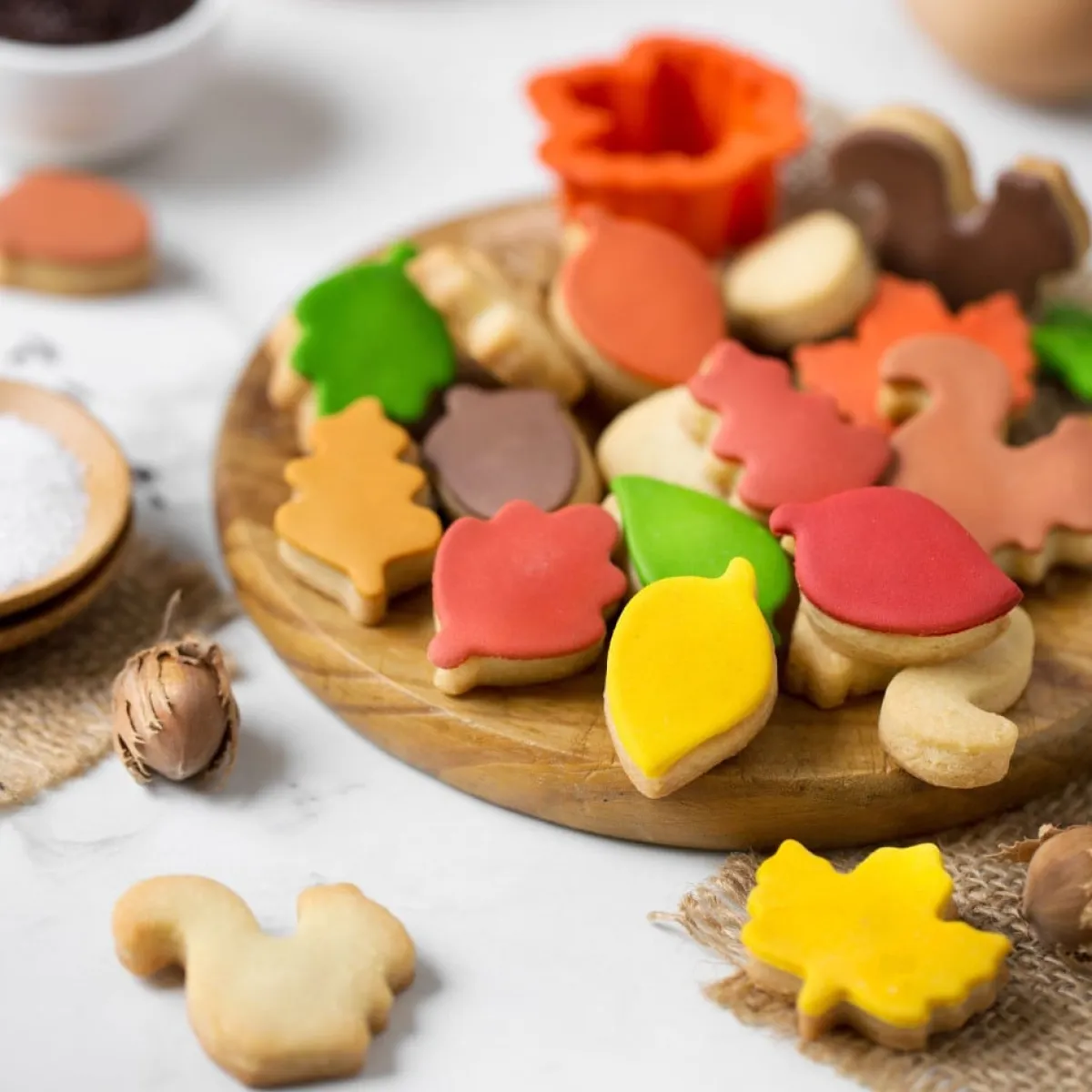 Decora Koekjes Uitstekerset Herfst Mini Figuren Set/3 New