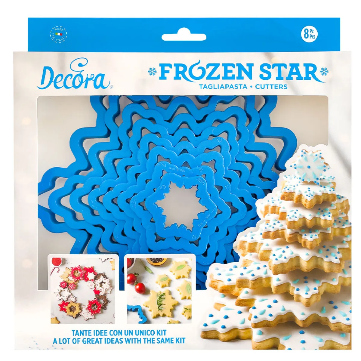 Decora Koekjes Uitstekerset Sneeuwvlokken 8-delig** New