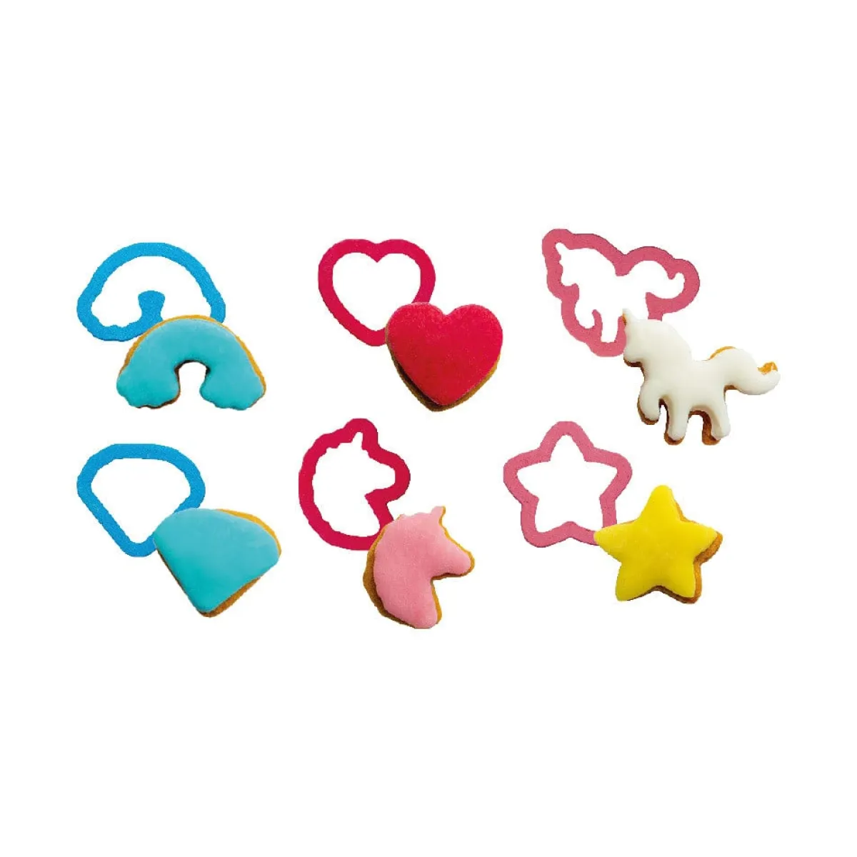 Decora Koekjes Uitsteker Set Unicorn 6-delig Best