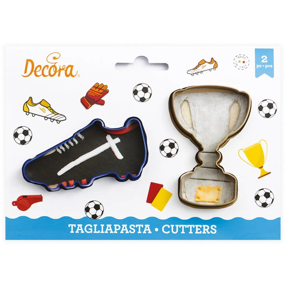 Decora Koekjes Uitsteker Voetbalschoen en Beker** Clearance