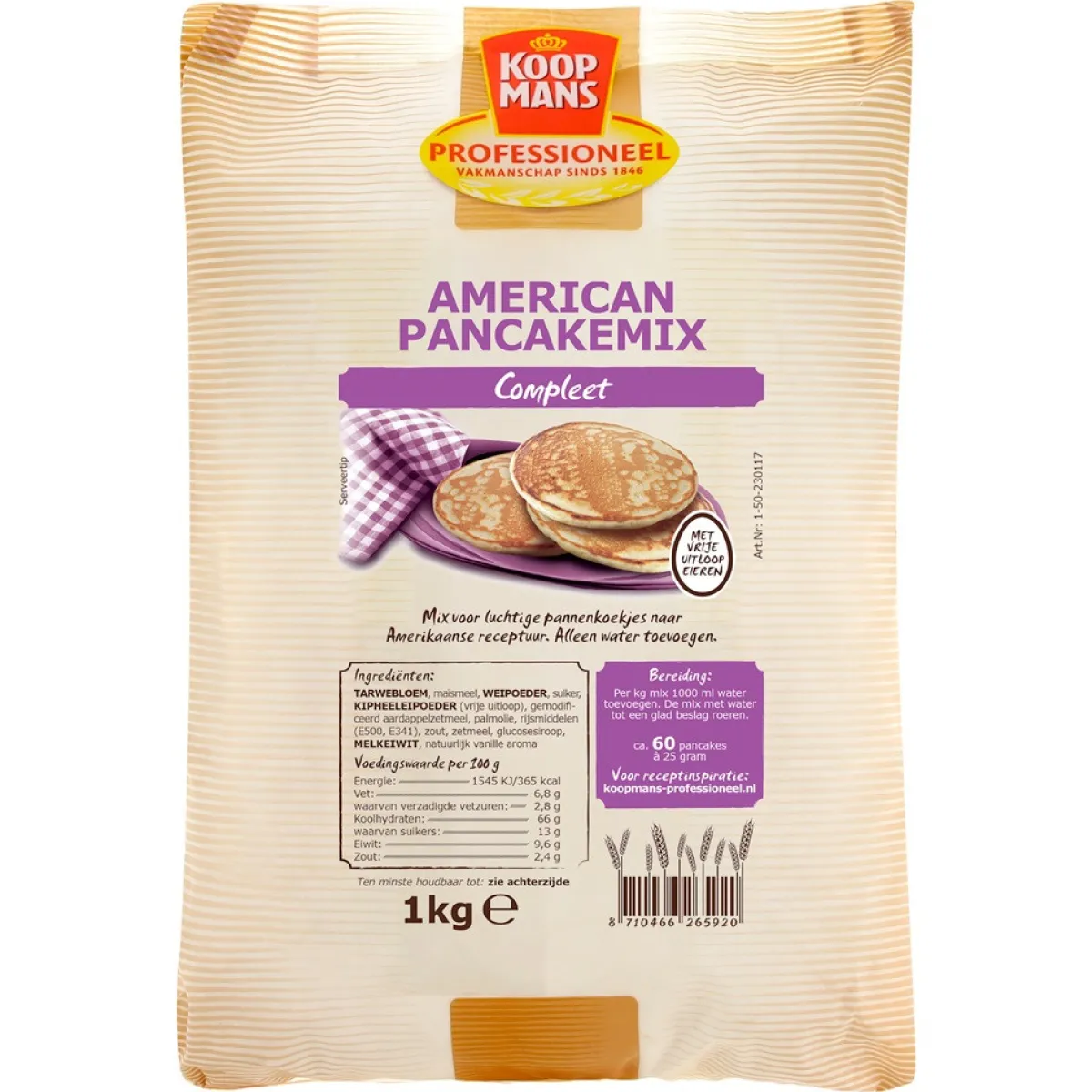 Koopmans Professional Koopmans Prof. American Pancakes 1kg Hot