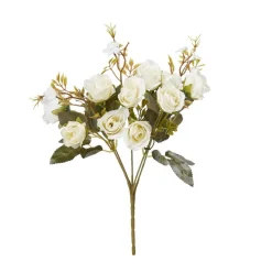 Overig Kunst Rozenstruik 10 Bloemen Wit 30cm Discount
