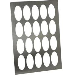Logo-galettes sjabloon RVS Ovaal Middel Clearance