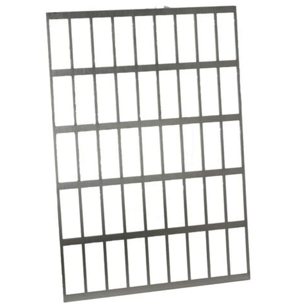 Logo-galettes sjabloon RVS Strip Rechthoek Online