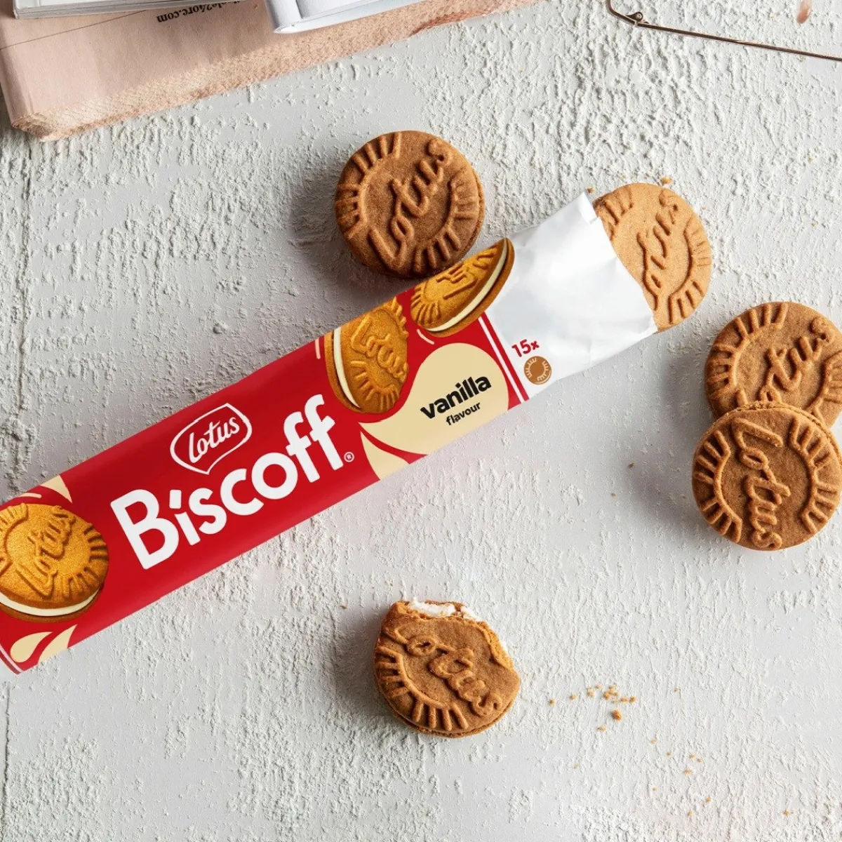 Lotus Biscoff Speculoos Sandwich Vanille 150g New