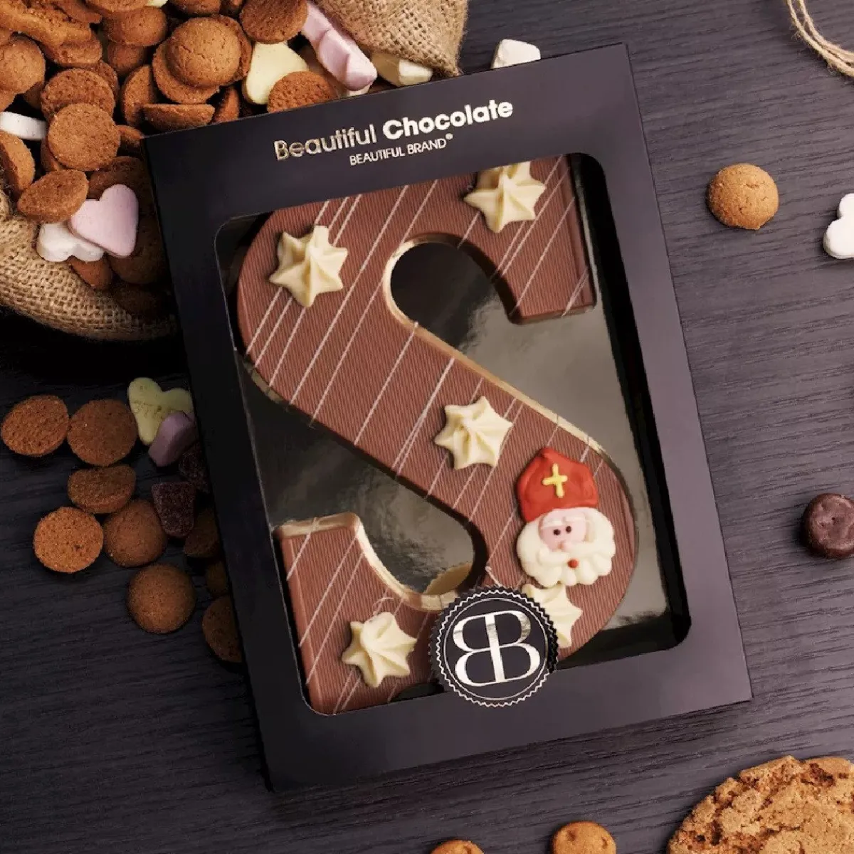 Overig Luxe Chocoladeletter Melk -Letter S- 220g Best