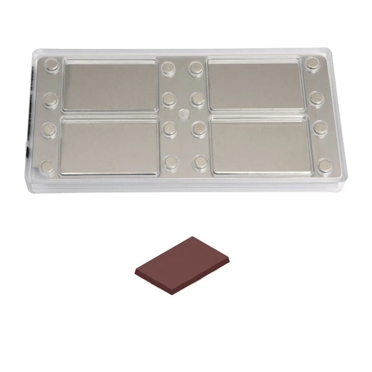 Chocolate World Magneet bonbonvorm Visitekaartje 85x55x6mm (4) Outlet