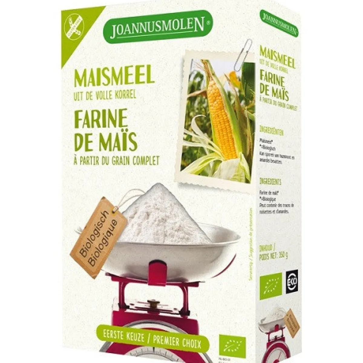 Joannusmolen Maismeel Biologisch 350 gram Discount