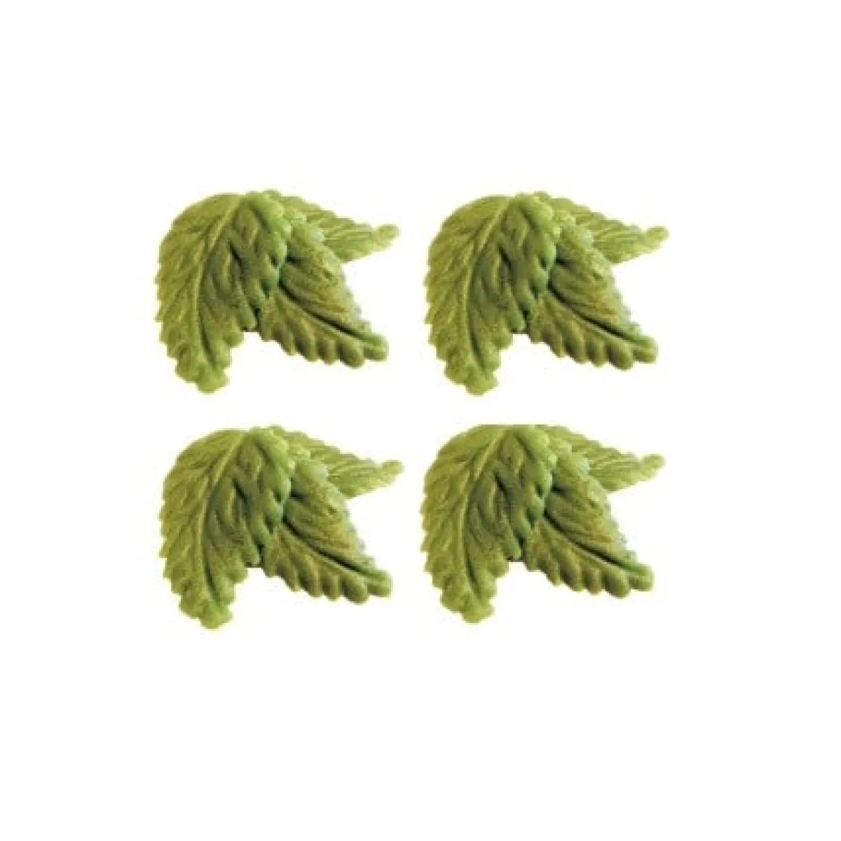 Overig Marsepein Blaadjes Groen Groot 45mm (60 st.) Hot