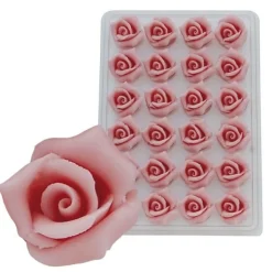 Overig Marsepein Rozen Roze 6-blads 25mm (24 st.) Online