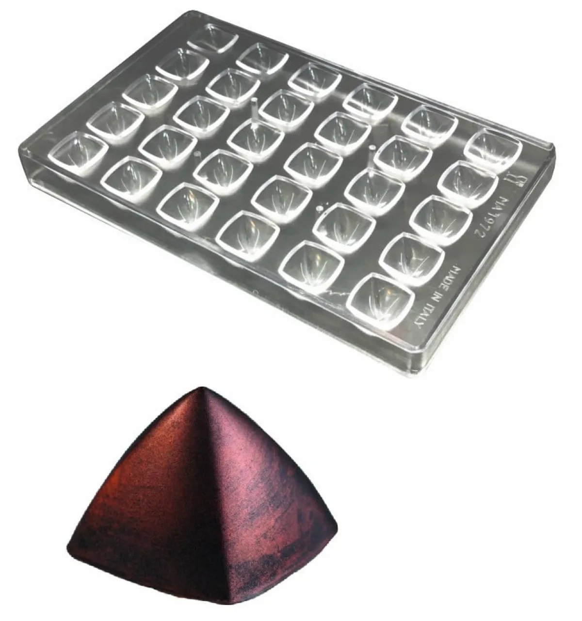 Martellato Bonbonvorm Pyramide (30x) 26x26 mm Hot