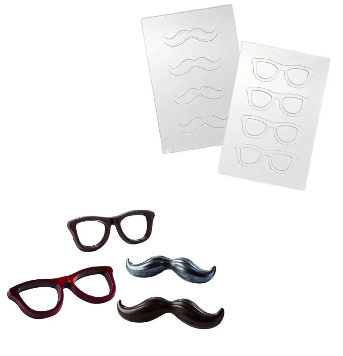 Martellato Chocolademal Snor en Bril (8x) Clearance